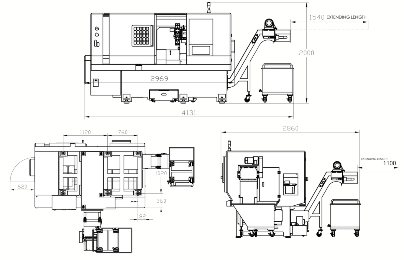 H5050 Disposition de la machine 1014
