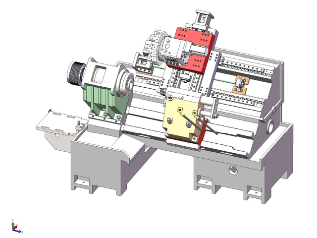 HTB450B ​​CNC SLANT LED LATHE
