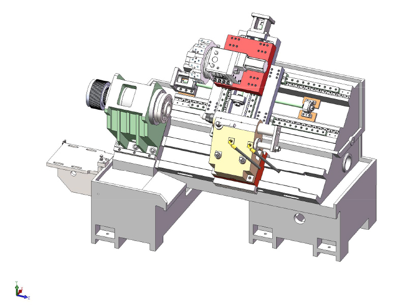 HTB450B ​​CNC SLANT LED LATHE