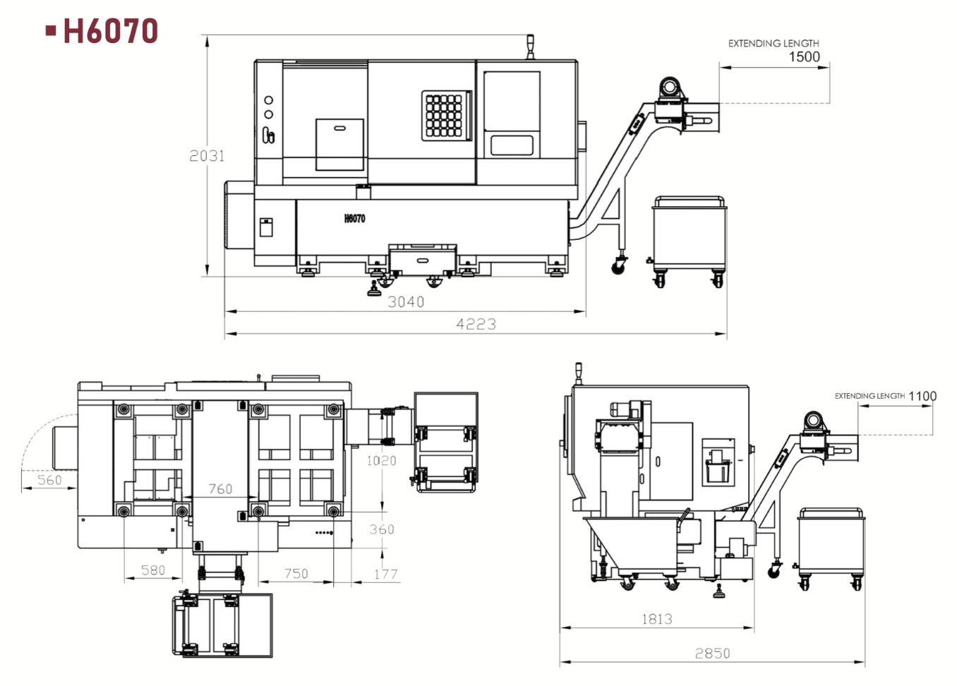 H6070 Disposition de la machine 1015