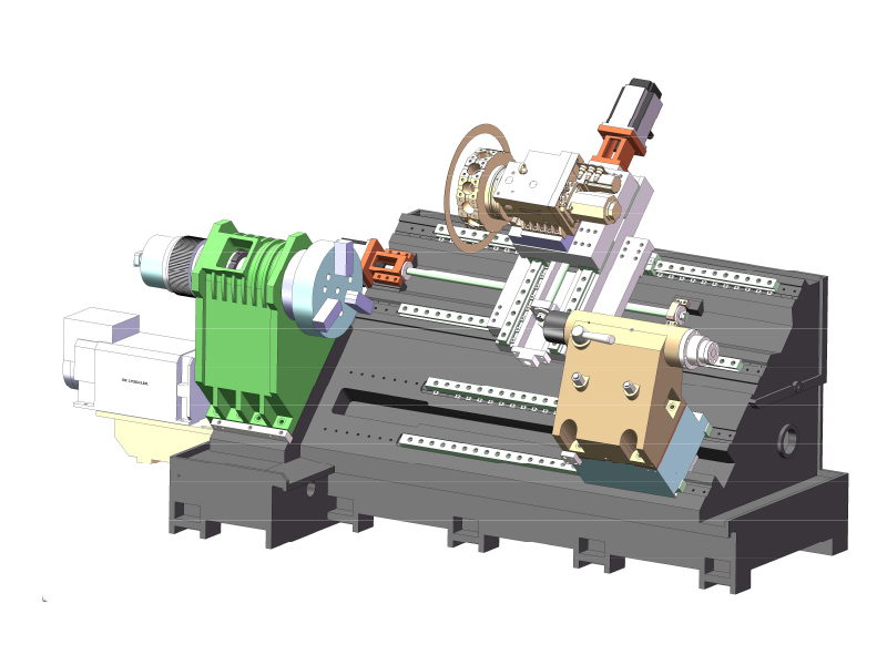 HTB850A LIT SLANT CNC LATHE