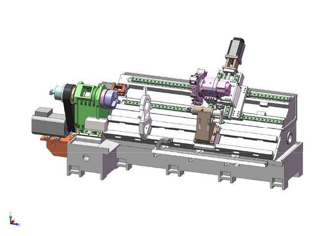 HTB5100 Lit incliné CNC Lathe