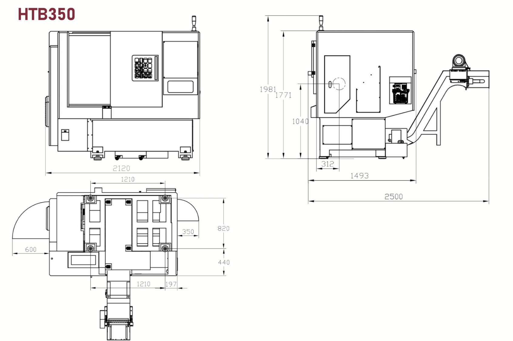 Disposition HTB350MACHINE 