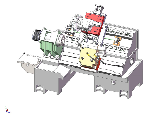 HTB450A Lit incliné CNC Lathe