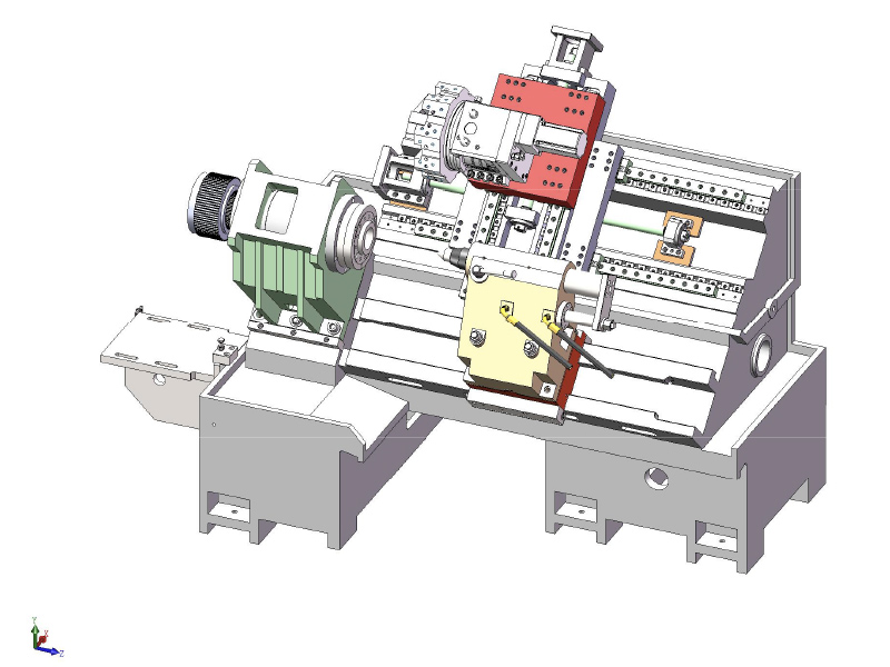 HTB450A Lit incliné CNC Lathe
