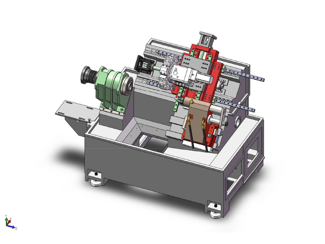 HTB350 CNC SLANT LED LATHE 