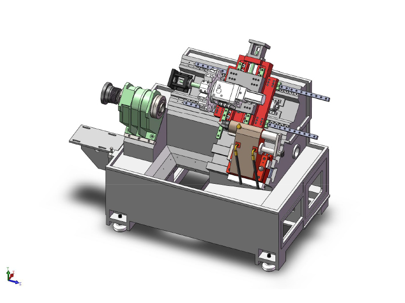 HTB350 CNC SLANT LED LATHE 