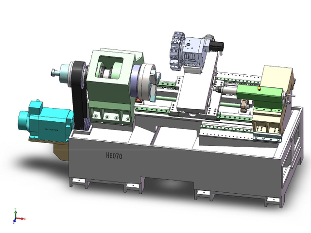 H6070 Lit d'accès CNC Lathe