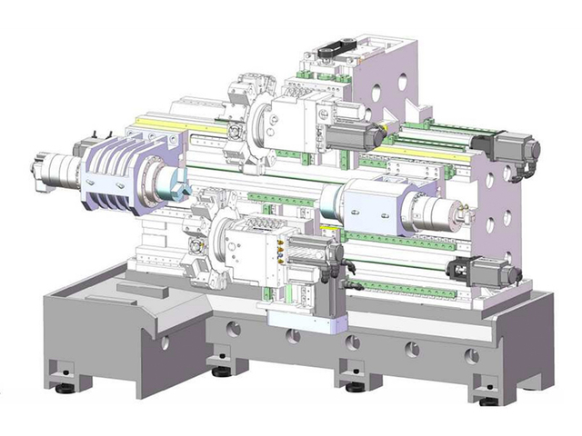 GS42 Double broche et double broche CNC tour